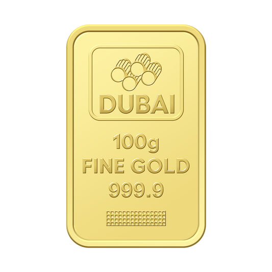 100 Grams Gold Bar 24KT - FKJGBR24K2246