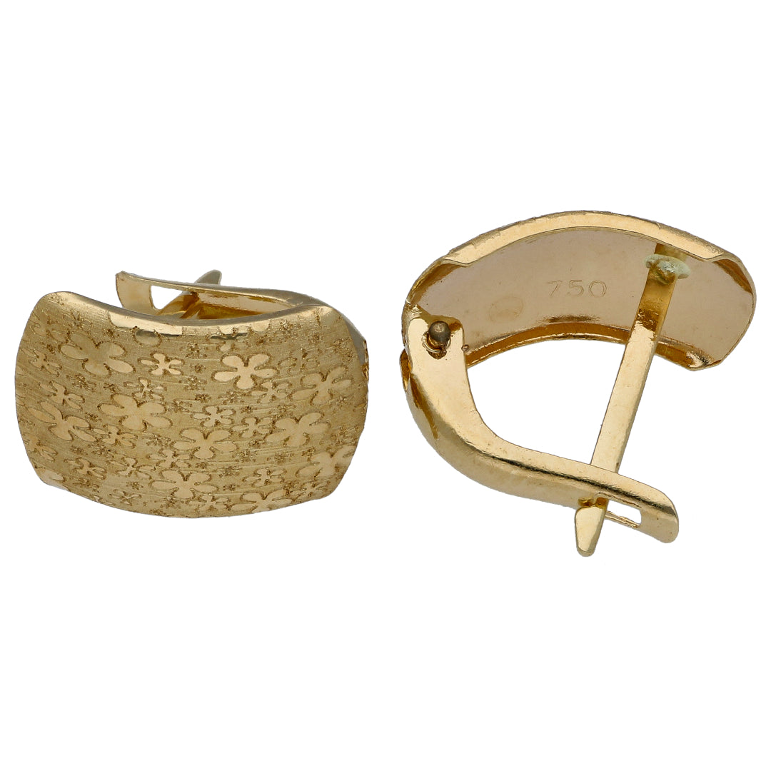 Gold Hoop Pendant Sets 18KT - FKJNKLST18KU6474