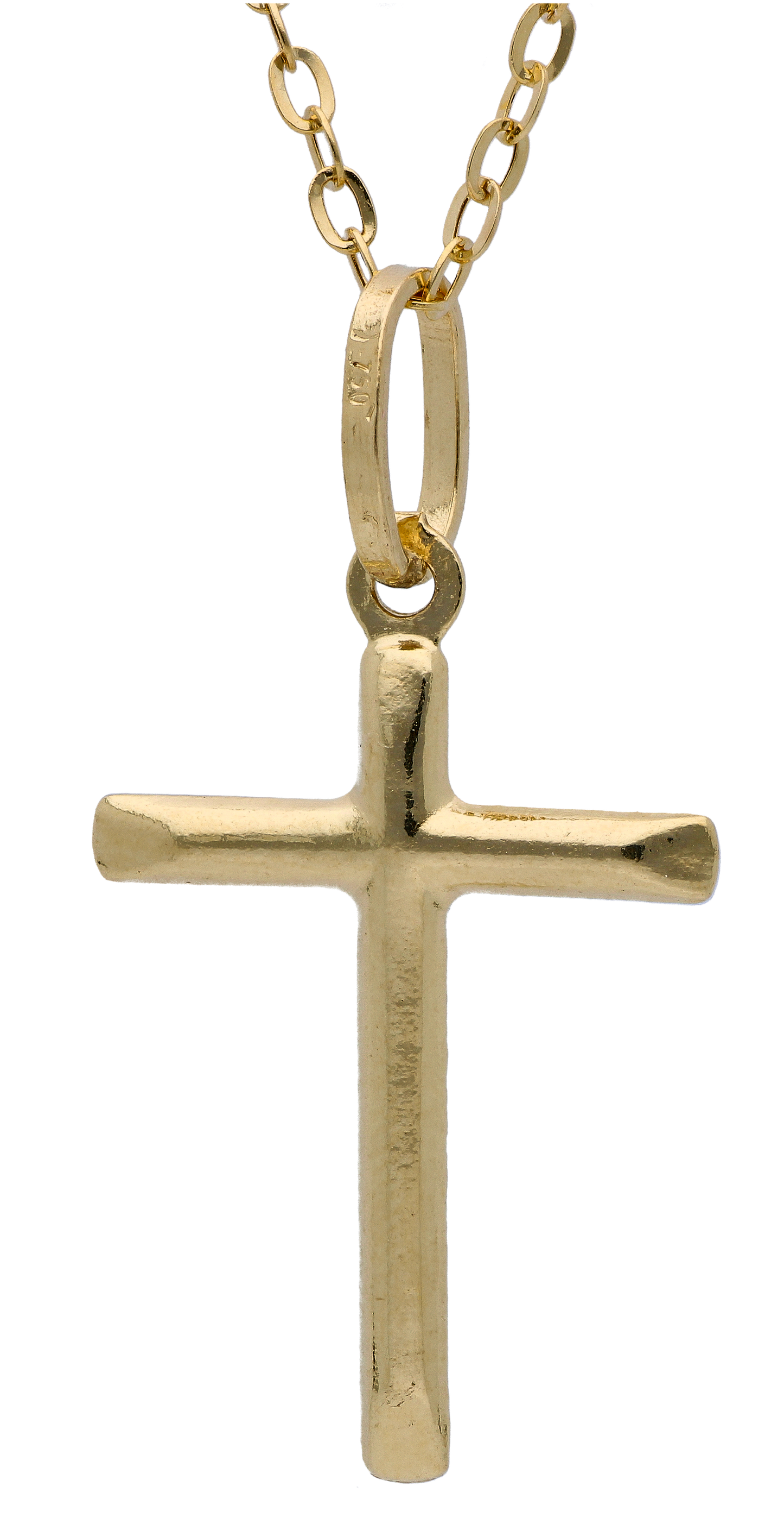 Gold Necklace (Chain with Cross Pendant) 18KT - FKJNKL18KU6304