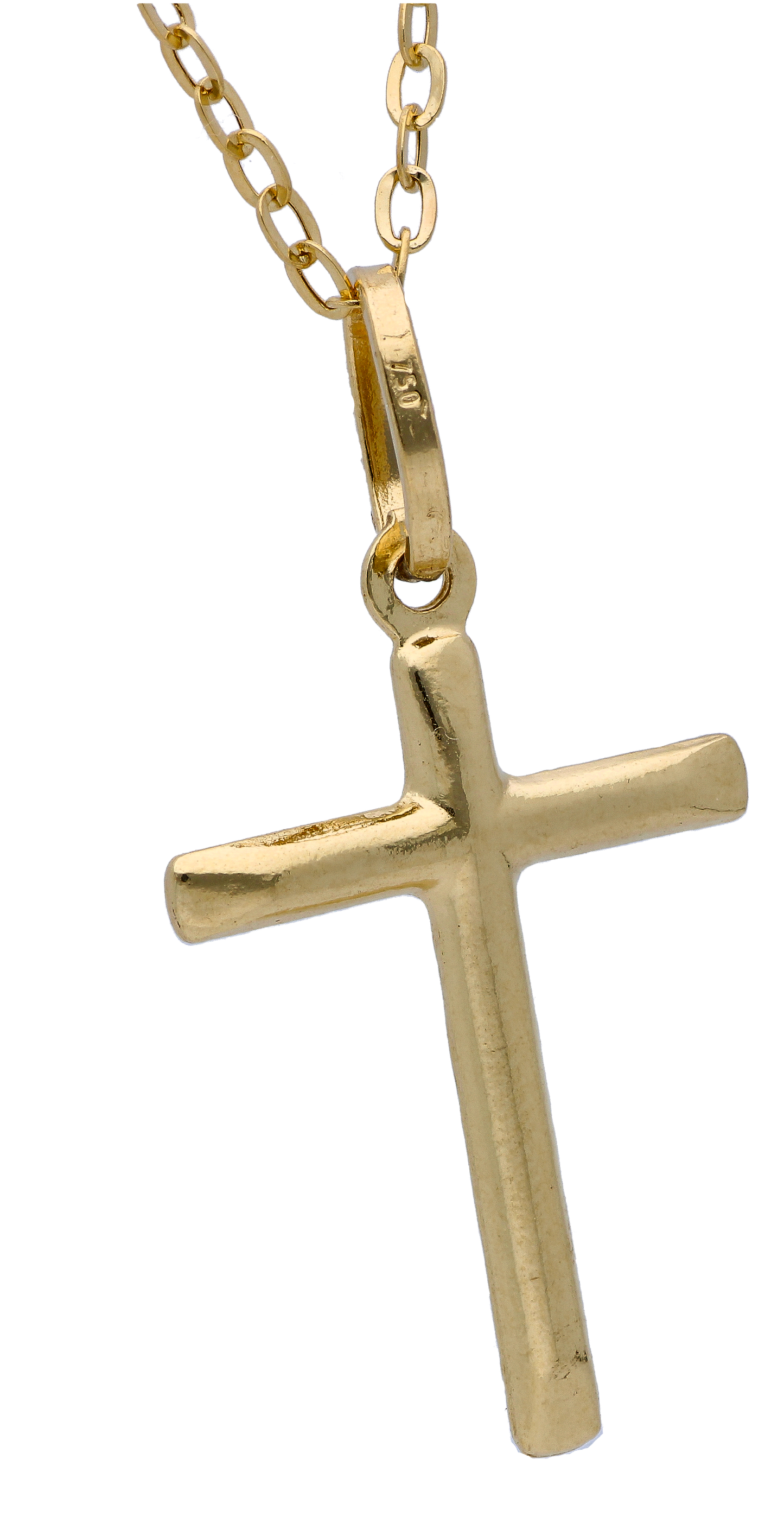 Gold Necklace (Chain with Cross Pendant) 18KT - FKJNKL18KU6304