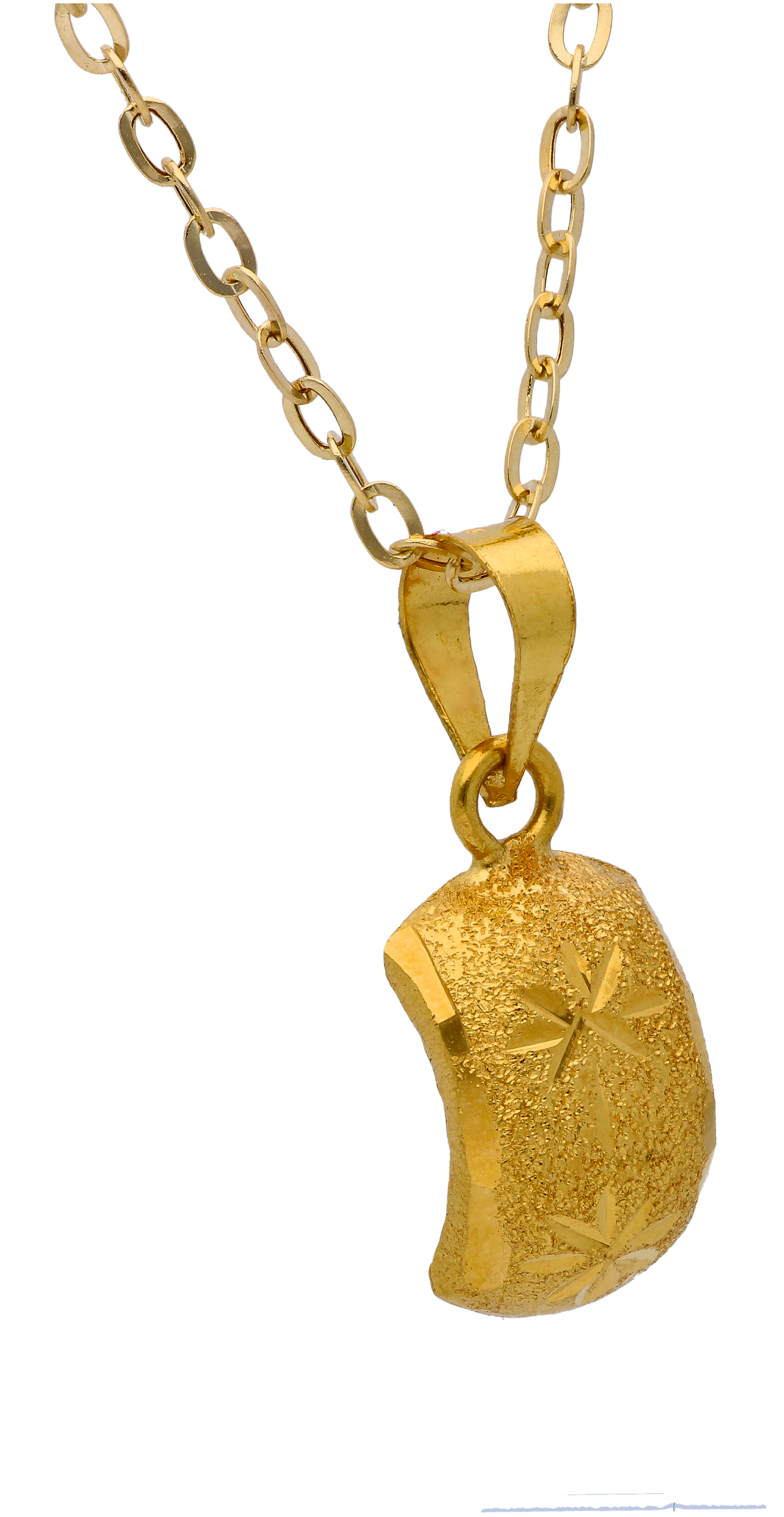 Gold Necklace (Chain with Gold Pendant) 18KT - FKJNKL18KU6291