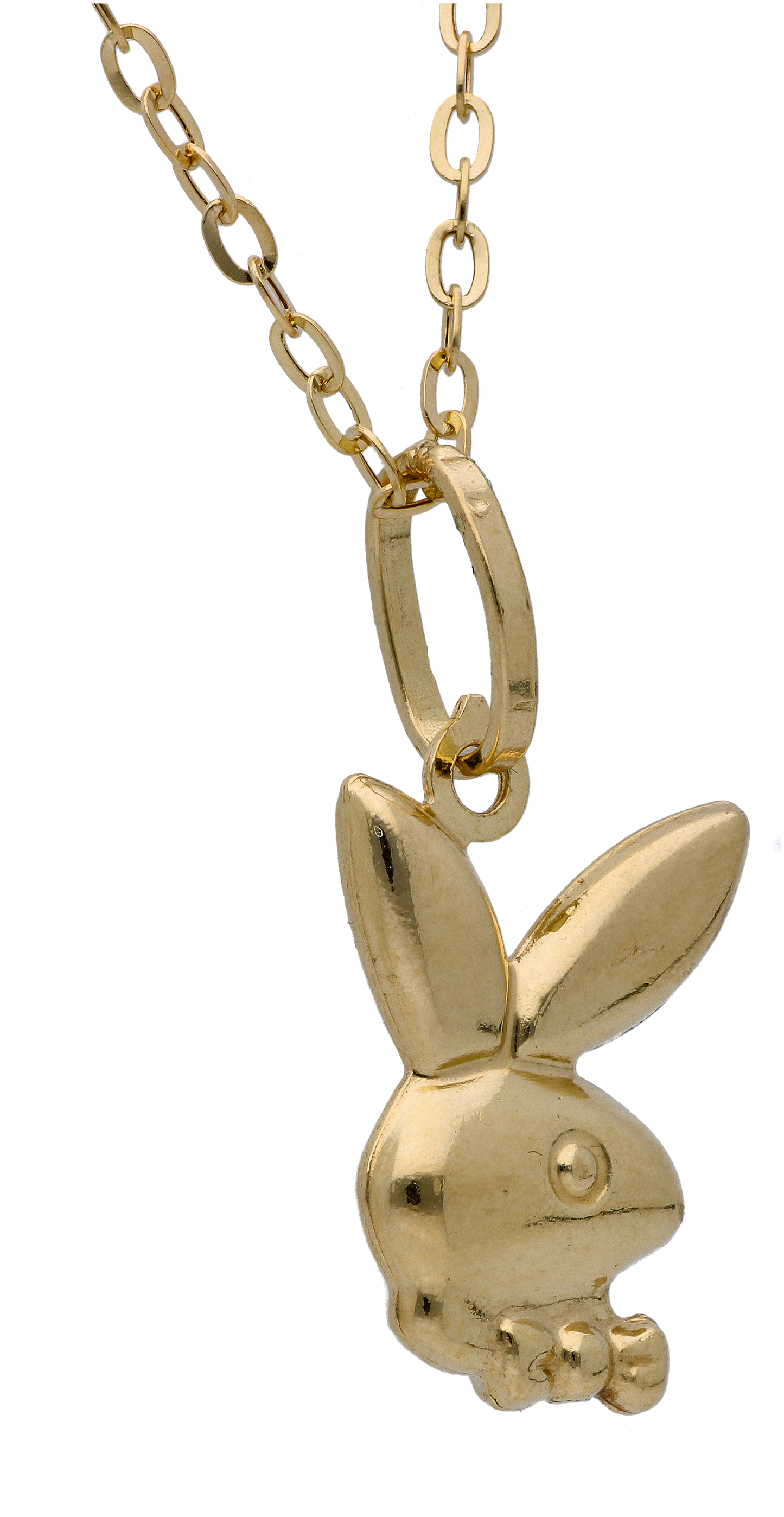 Gold Necklace (Chain with Playboy Pendant) 18KT - FKJNKL18KU6301