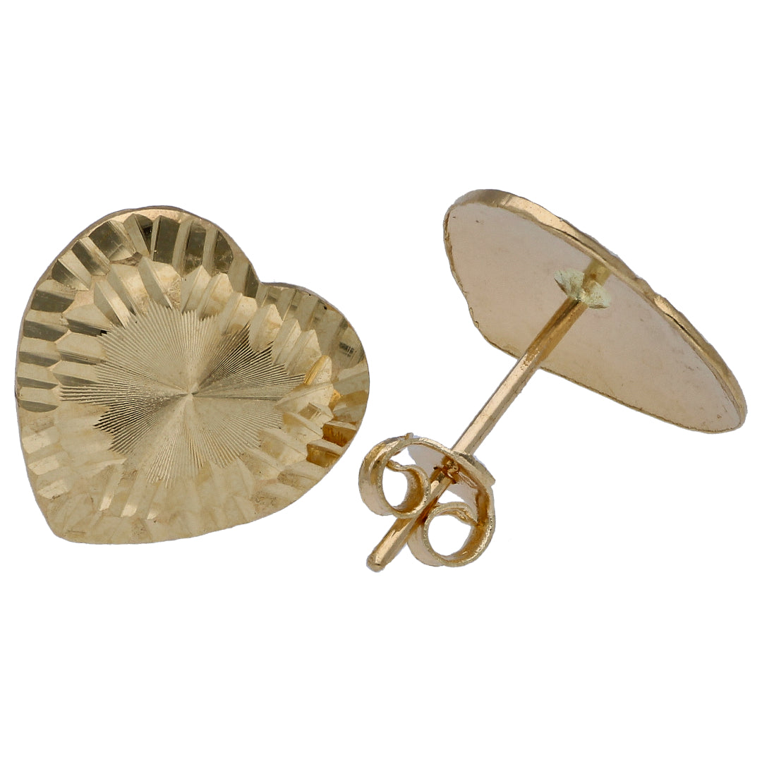 Gold Heart Shaped Pendant Set 18KT - FKJNKLST18KU6492