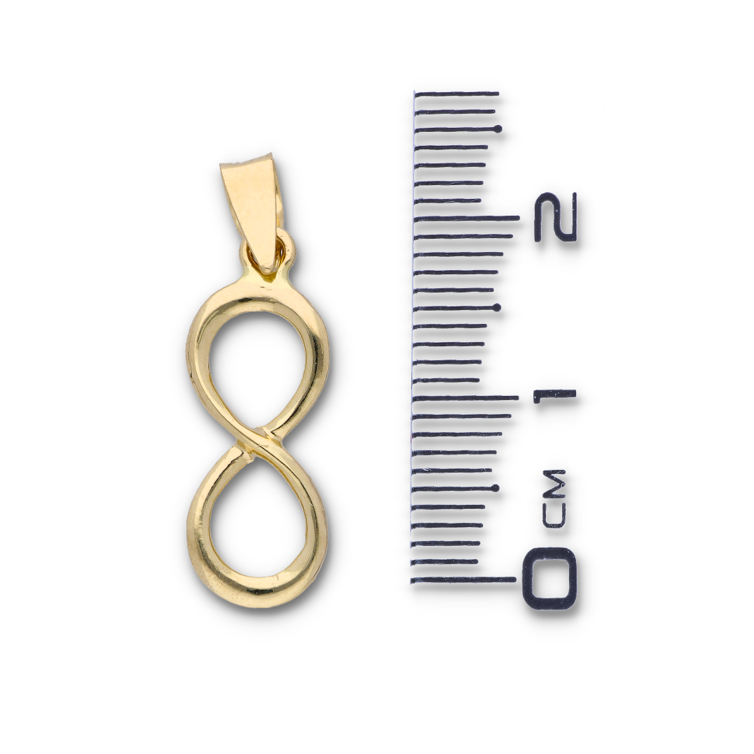 Gold Infinity Shaped Pendant 18KT - FKJPND18KU6127