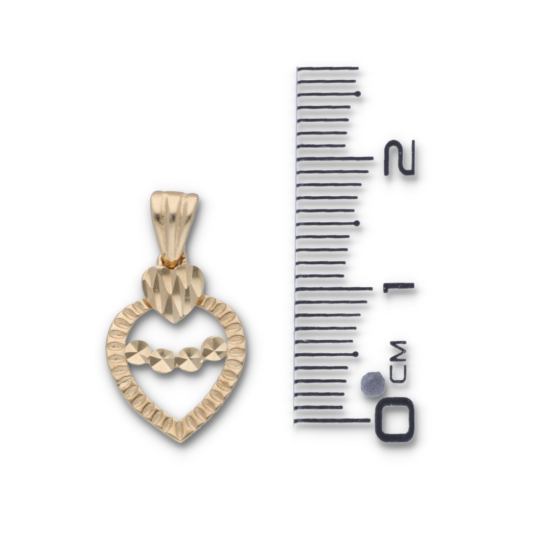 Gold Necklace (Chain with Gold Heart Shaped Pendant) 18KT - FKJNKL18KU6124