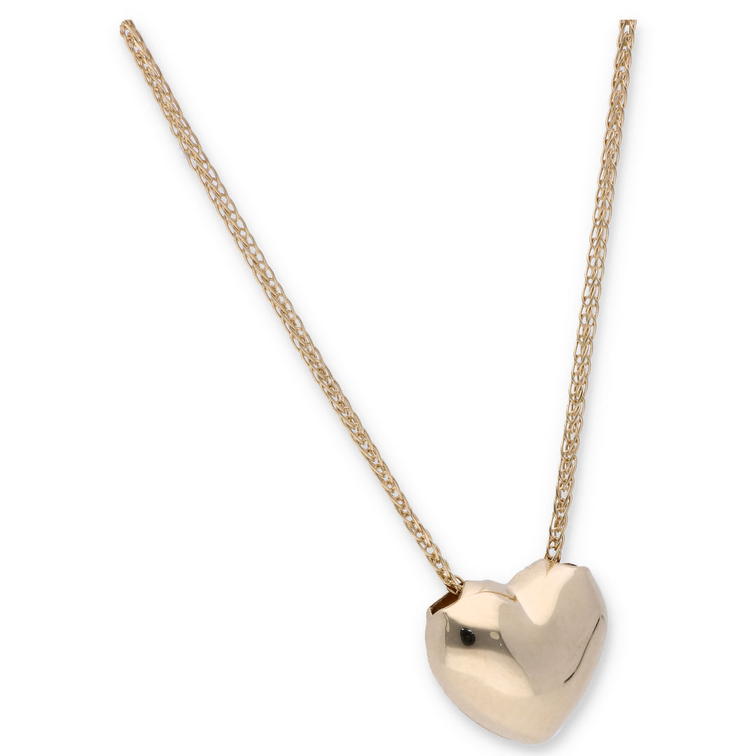 Gold Necklace (Heart Pendant) 18KT - FKJNKL18KU6331