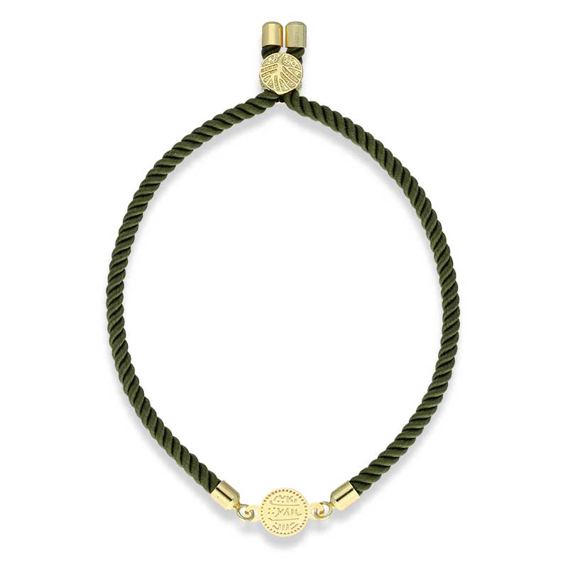 Gold Coin String Bracelet 21KT - FKJBRL21KU1061