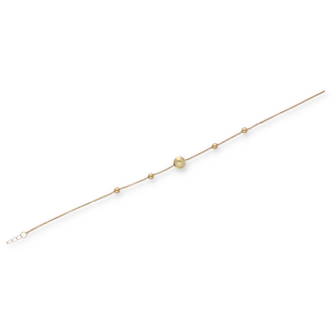 Gold Stud Ball Bracelet 18KT - FKJBRL18KU6346
