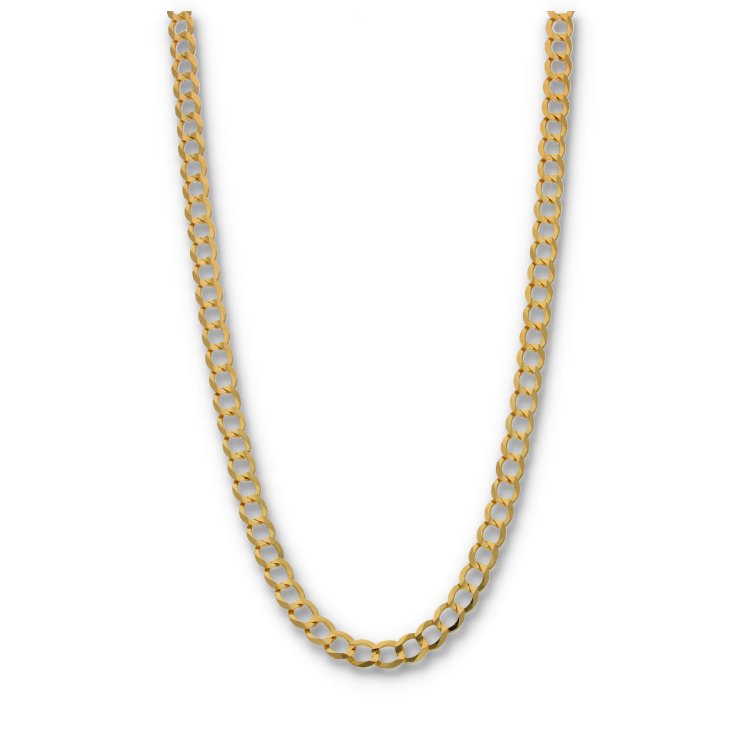 Gold 20 Inches Curb Chain 18KT - FKJCN18KU6397