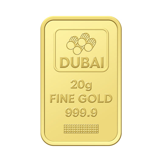 20 Grams Gold Bar 24KT - FKJGBR24K2242