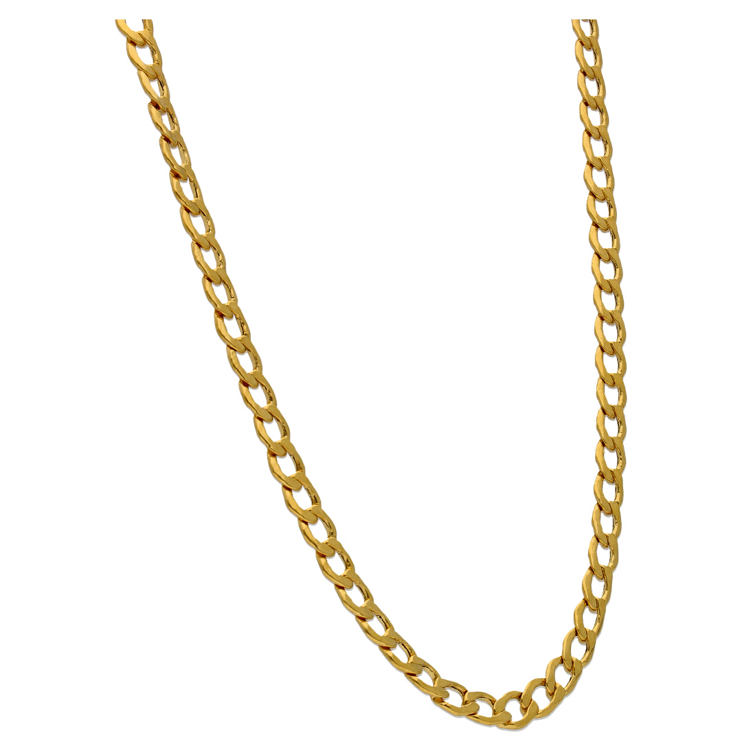 Gold Curb Chain 22KT - FKJCN22KU6627