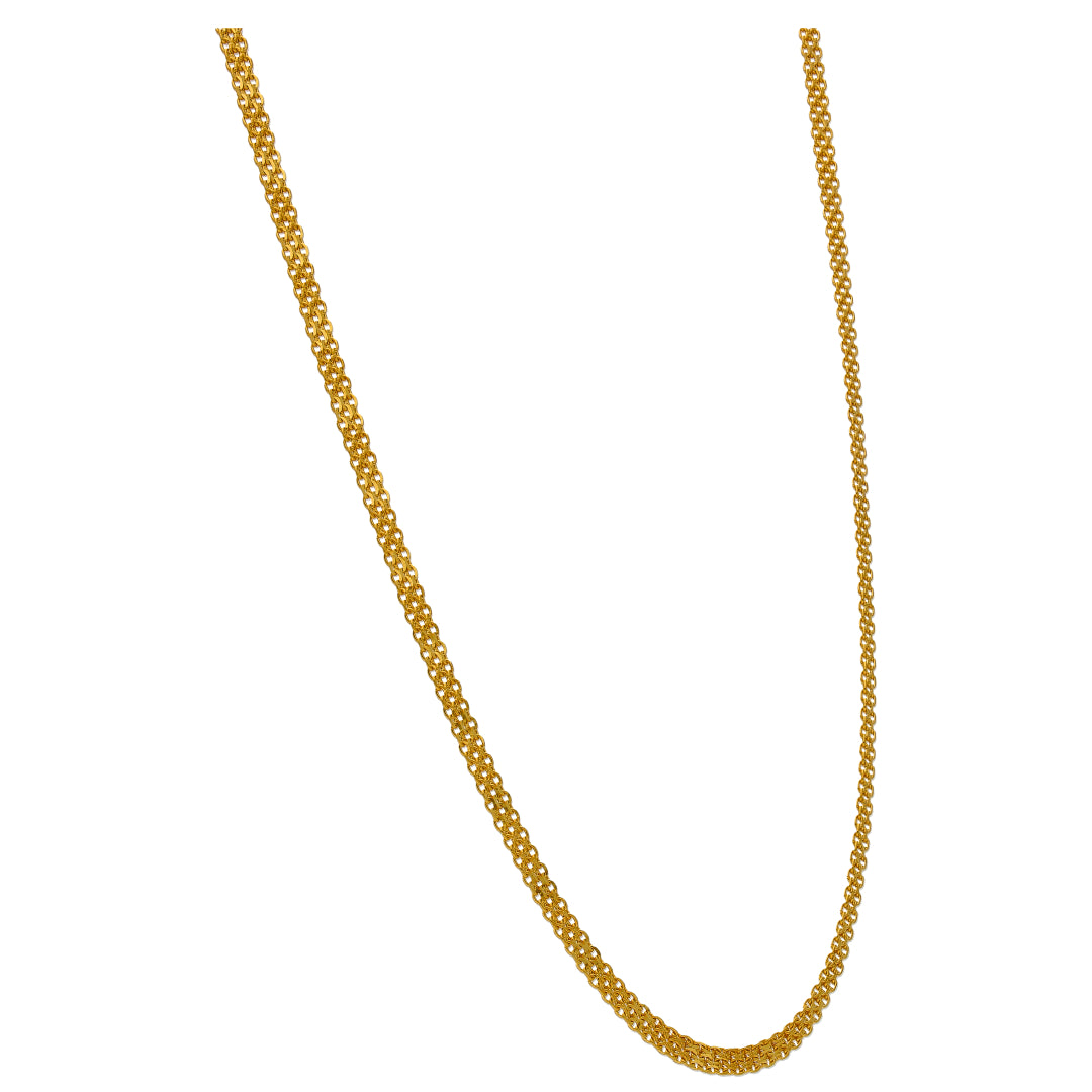 Gold Interlink Chain 22KT - FKJCN22KU6630