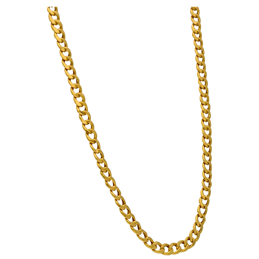 Gold Curb Chain 22KT - FKJCN22KU6631