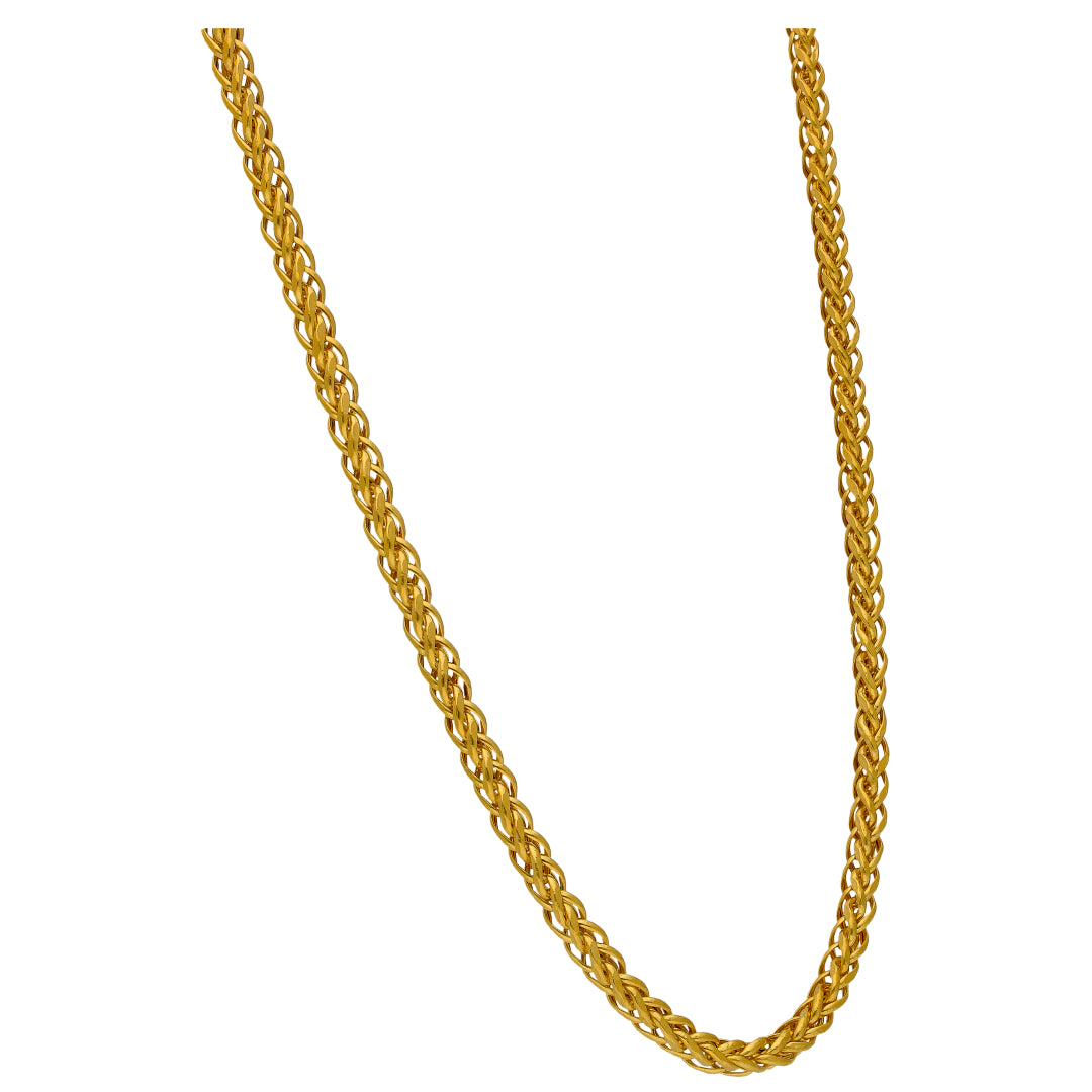 Gold Braided Chain 22KT - FKJCN22KU6633