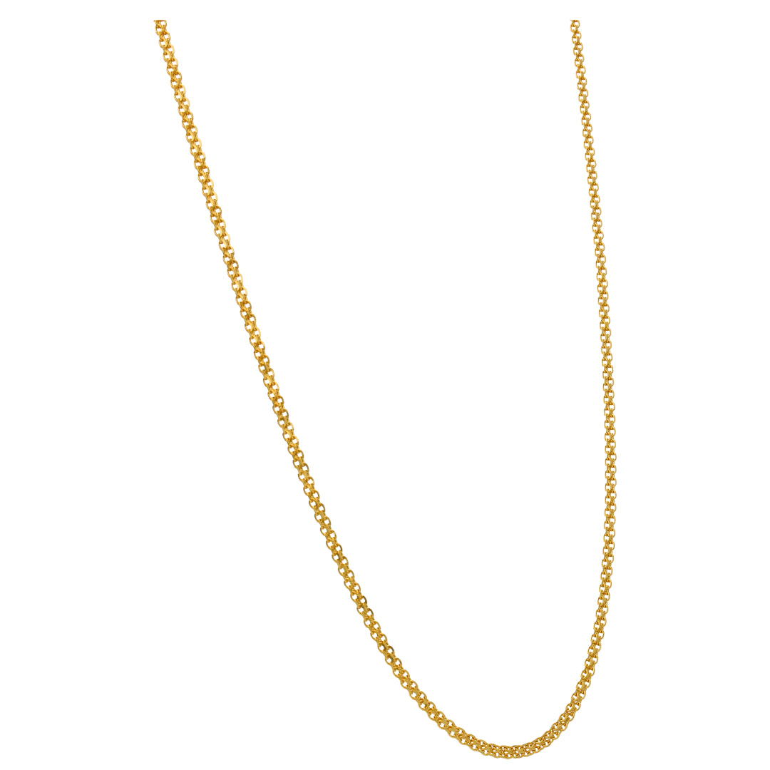 Gold Carpet Chain 22KT - FKJCN22KU6640