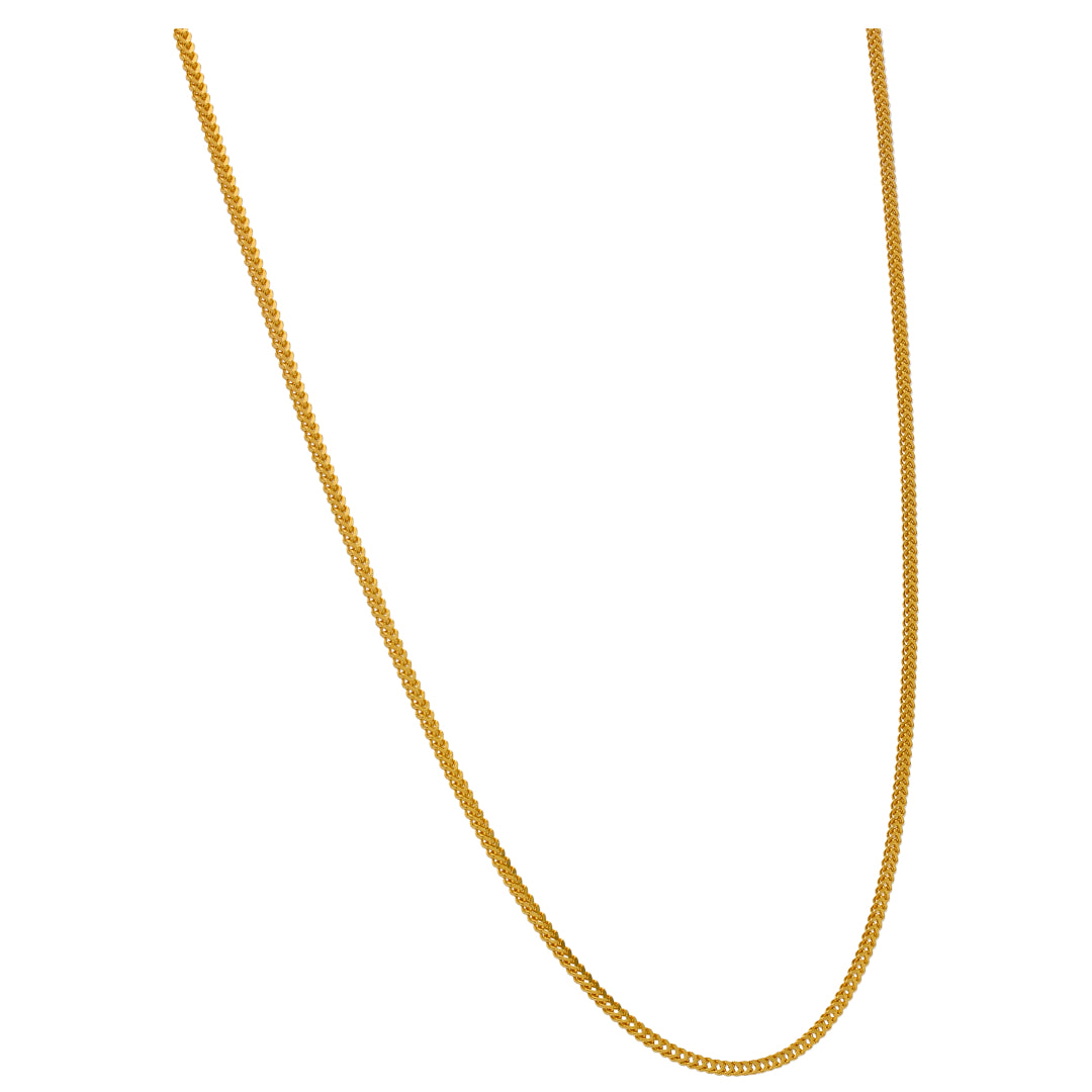 Gold Wheat Chain 22KT - FKJCN22KU6645