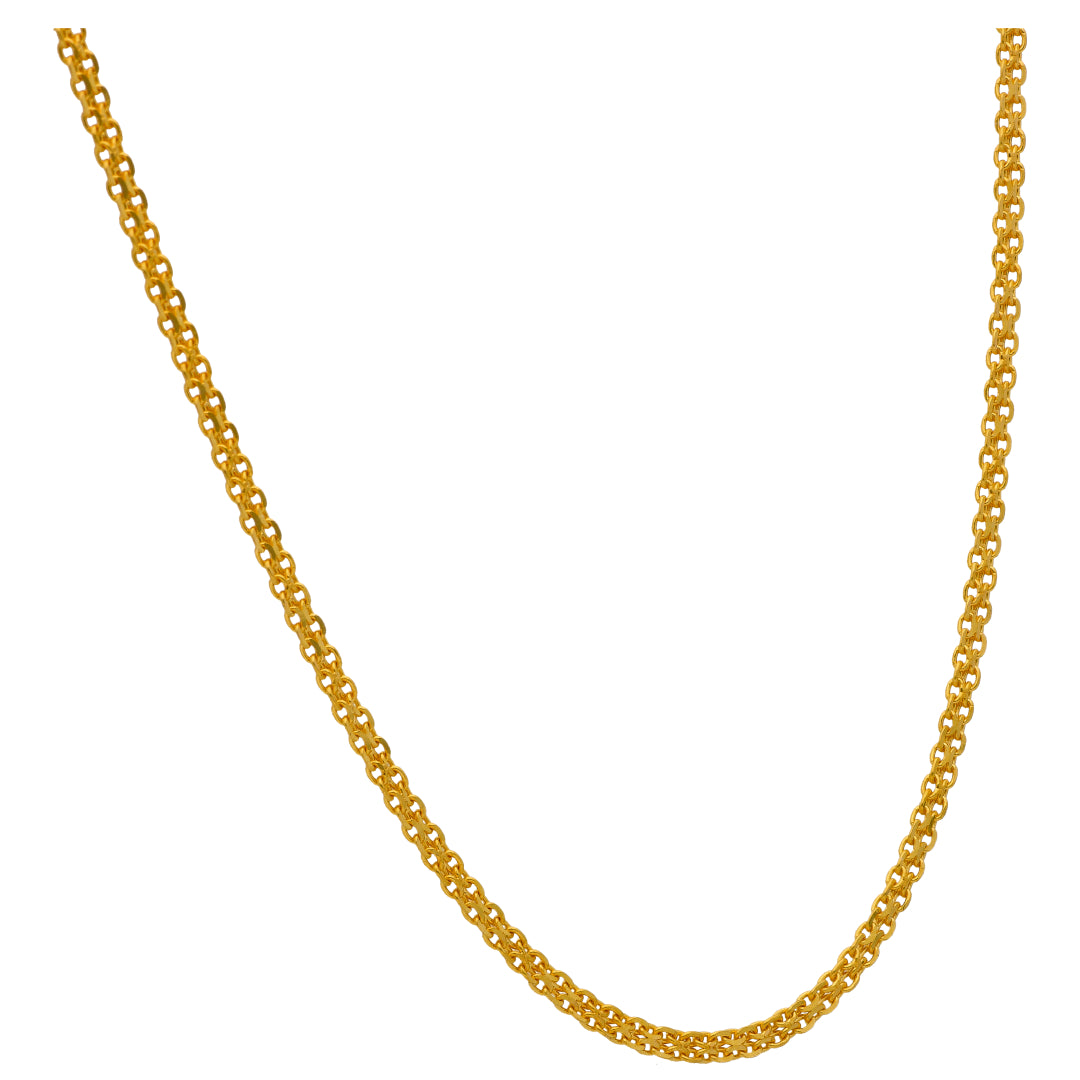 Gold Carpet Chain 22KT - FKJCN22KU6638