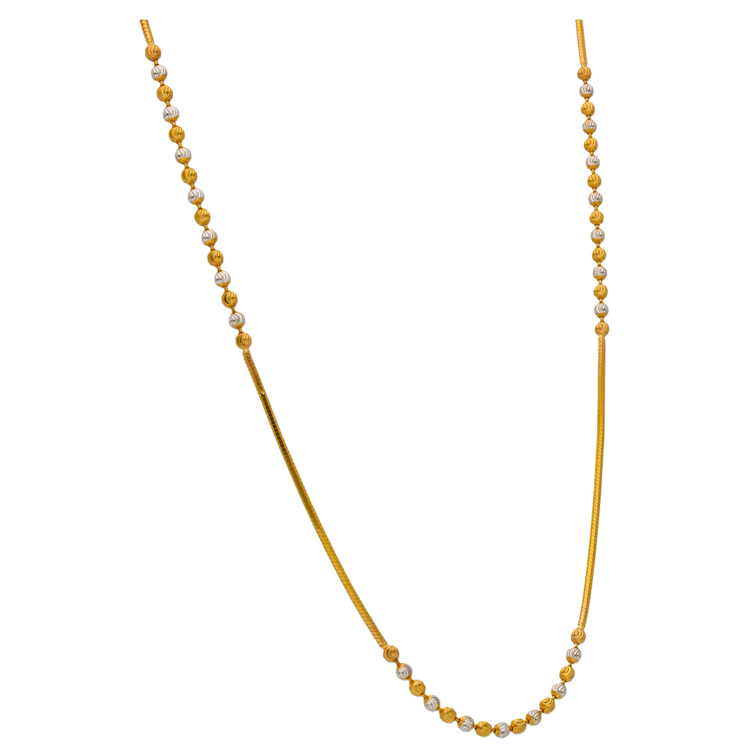 Gold Ball Chain 22KT - FKJCN22KU6641