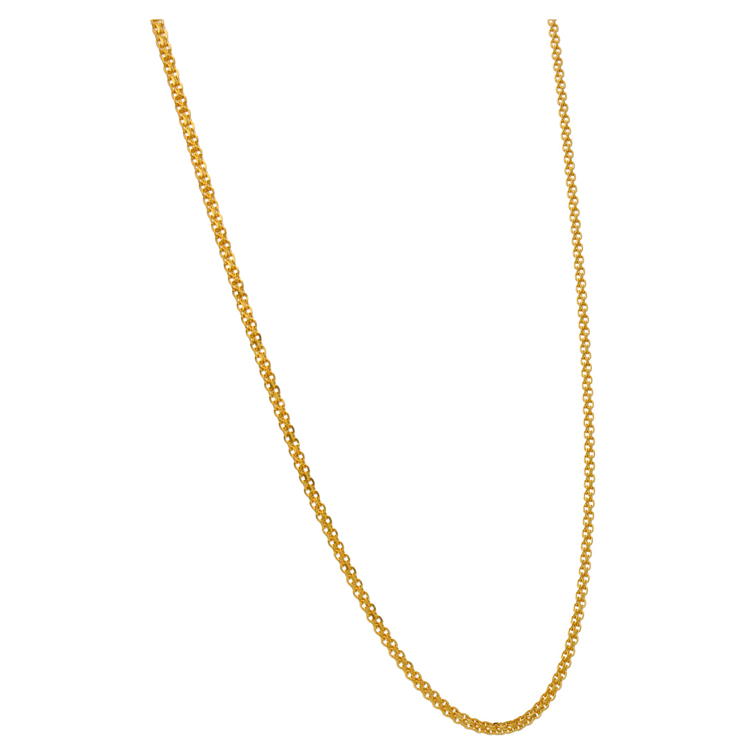 Gold Carpet Chain 22KT - FKJCN22KU6637