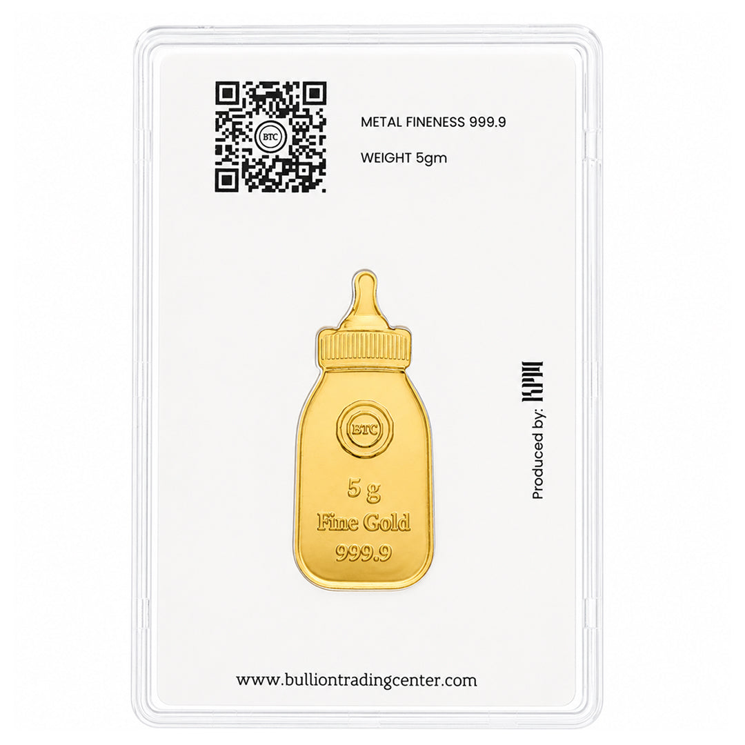 BTC Baby Bottle 5 Grams Gold Bar 24KT – FKJGBR24K7050