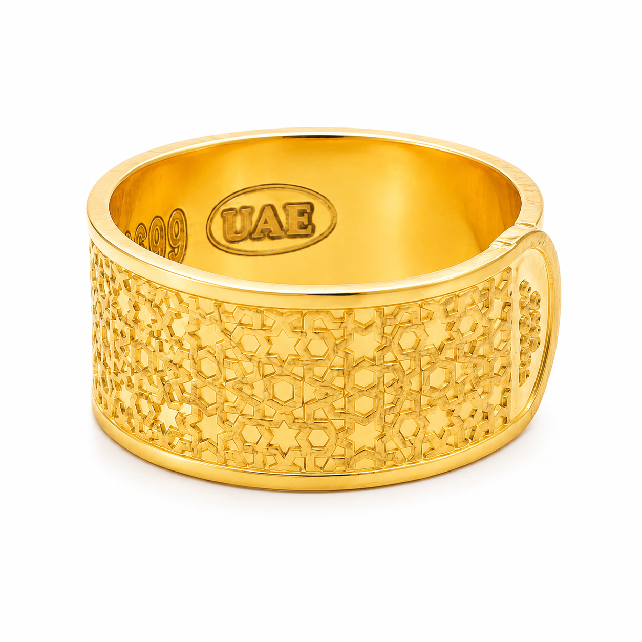 BTC Arabic Design 10 Grams Ring 24KT - FKJRN24K7054