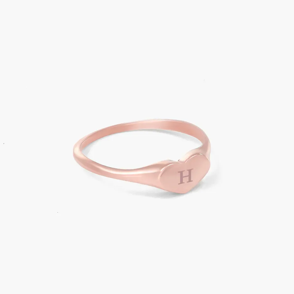 Gold & Silver Personalized Engraved Thin Name Ring - FKJRNU6225