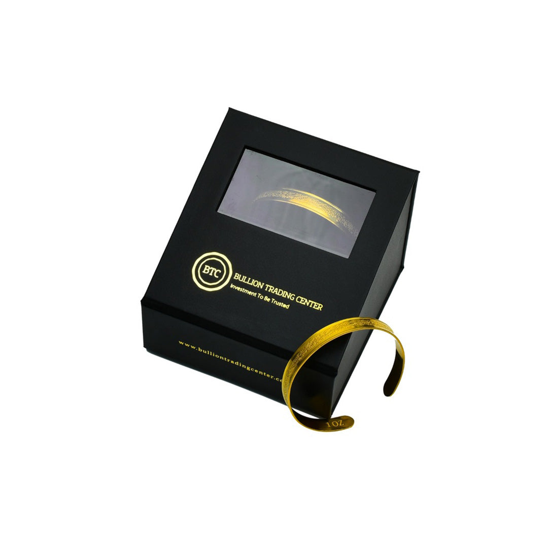 BTC 1 Ounce Bangle Gold 24KT - FKJBNG24K6623