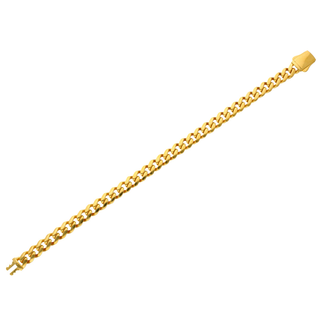 Gold Curb Bracelet 22KT - FKJBRL22KU6663