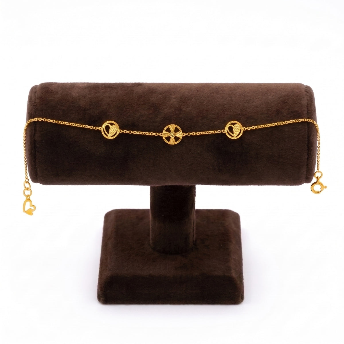 Gold Medallion Charm Bracelet 22KT - FKJBRL22KU6677