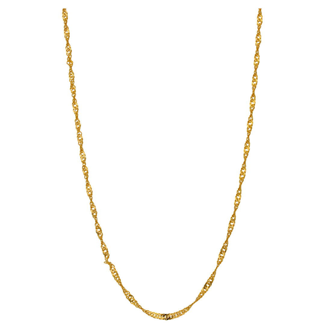 Gold Disco Chain 22KT - FKJCN22KU6648
