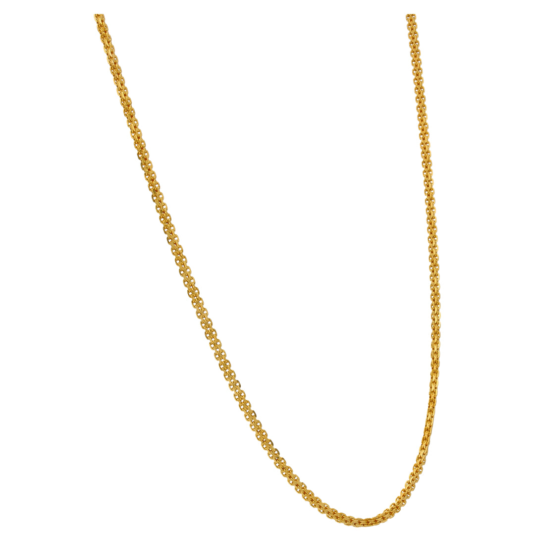 Gold Fancy Carpet Chain 22KT - FKJCN22KU6649