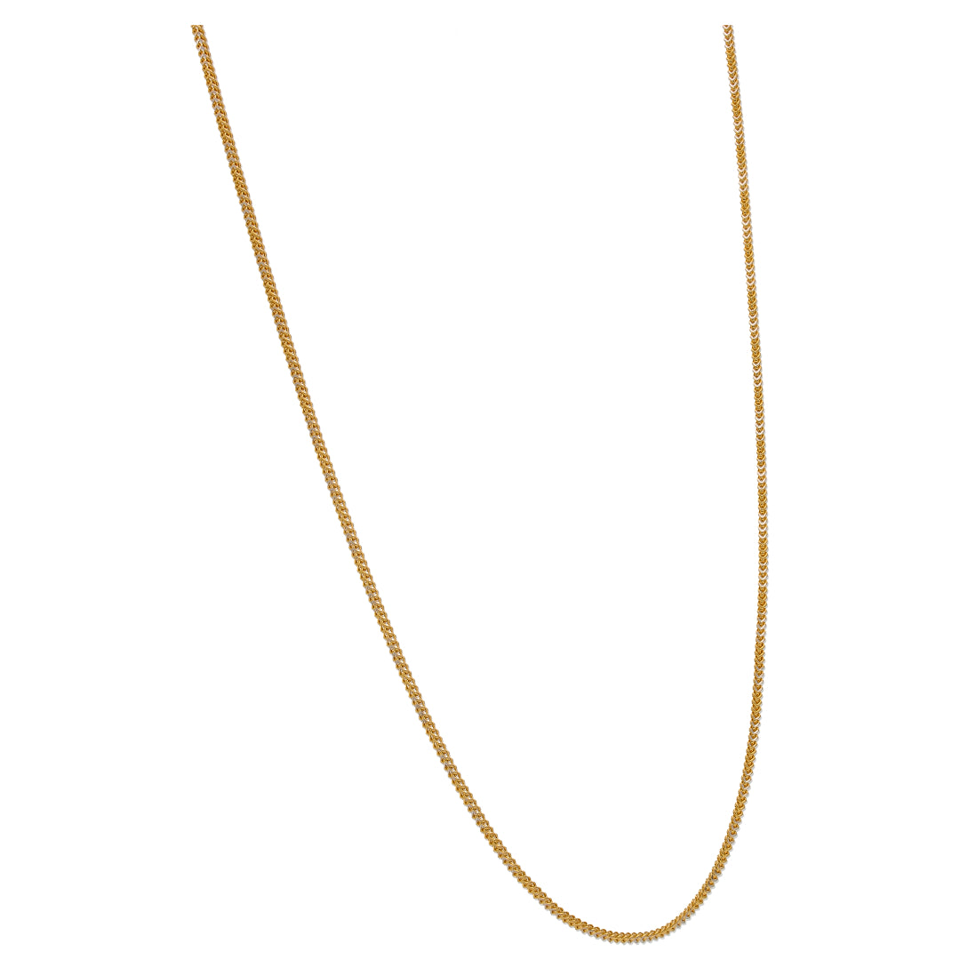 Gold Wheat Chain 22KT - FKJCN22KU6650