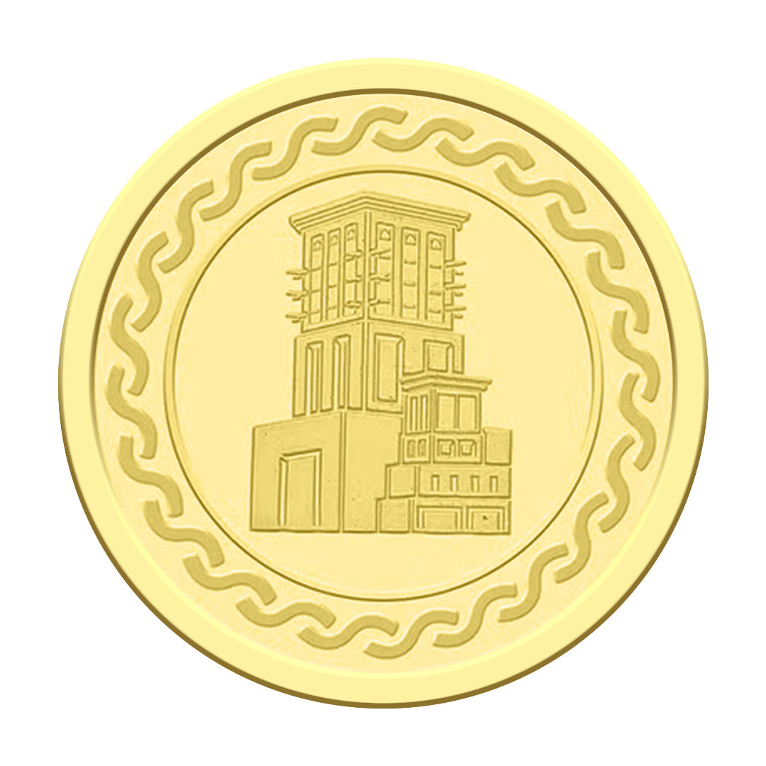 Gold 10 Grams Burj Khalifa Coin 22KT - FKJCON22K2341