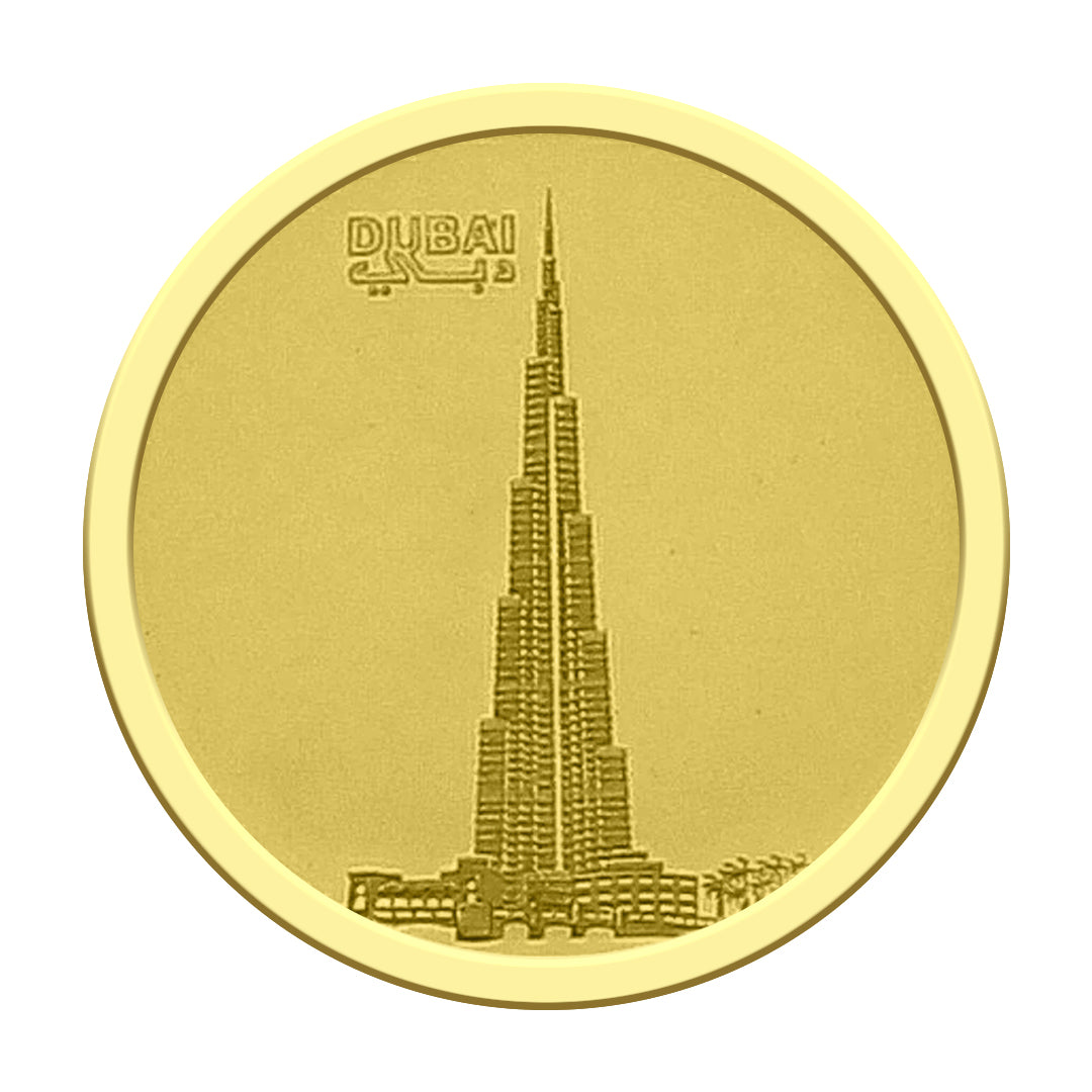 Emirates Minting Burj Khalifa 1 Gram Gold Coin 999.9 Purity - FKJCON24K2306