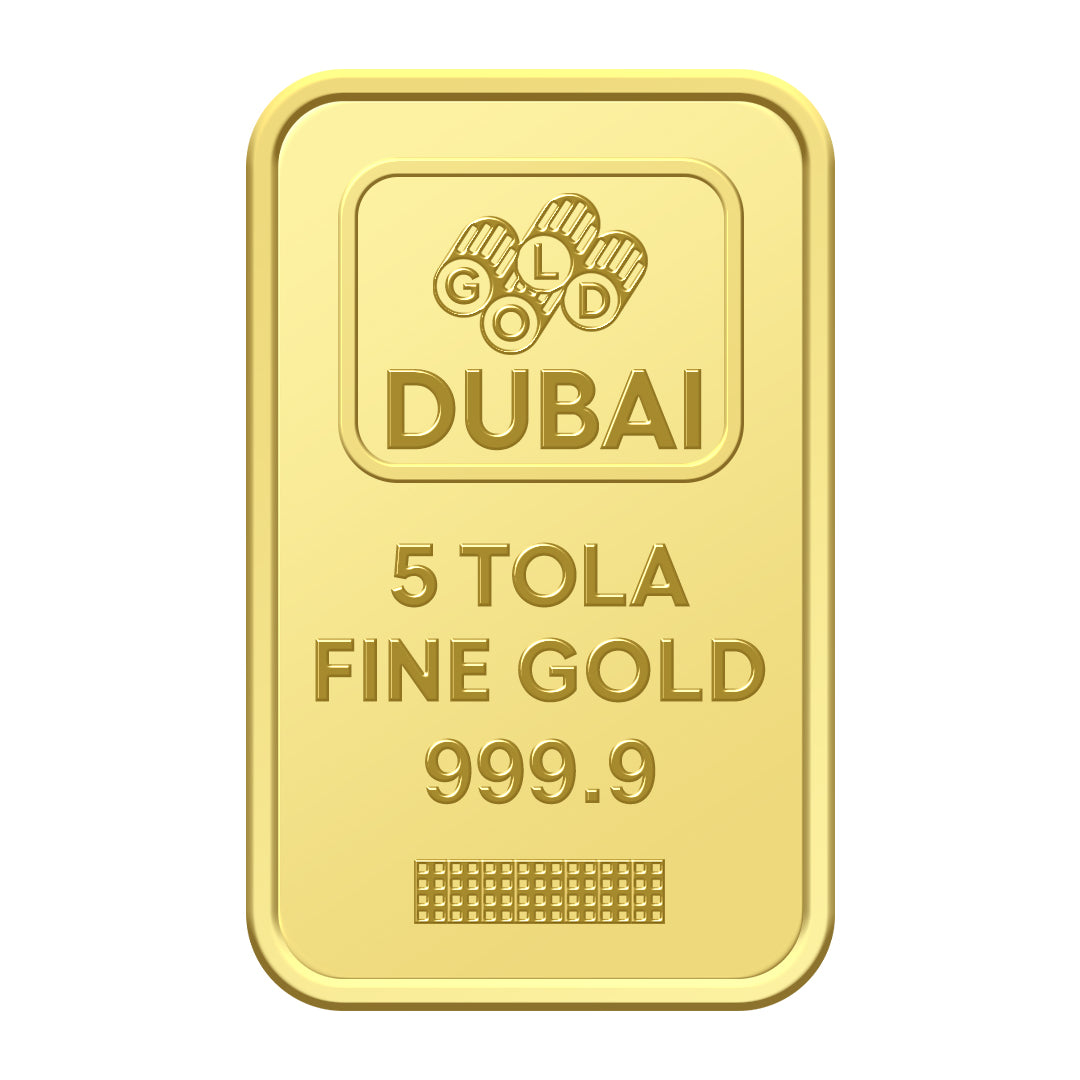 5 Tola Burj Khalifa Gold Bar 999.9 Purity - FKJGBR24K2334