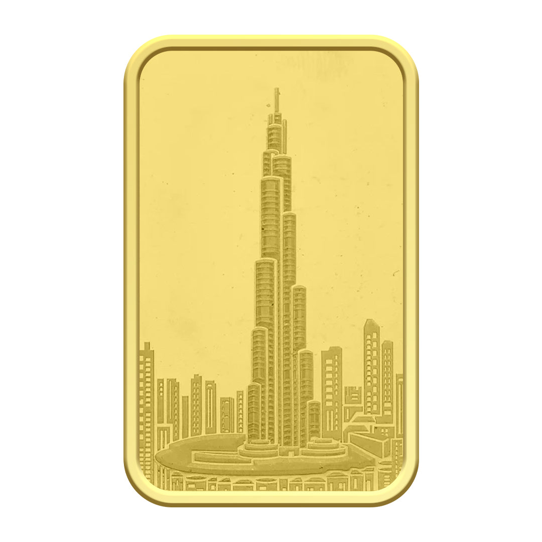 5 Tola Burj Khalifa Gold Bar 999.9 Purity - FKJGBR24K2334