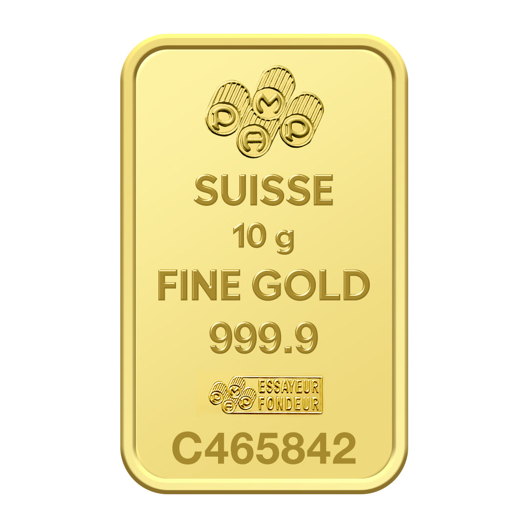Pamp Suisse Rosa 10 Grams Gold Bar 24KT - FKJGBR24K2722