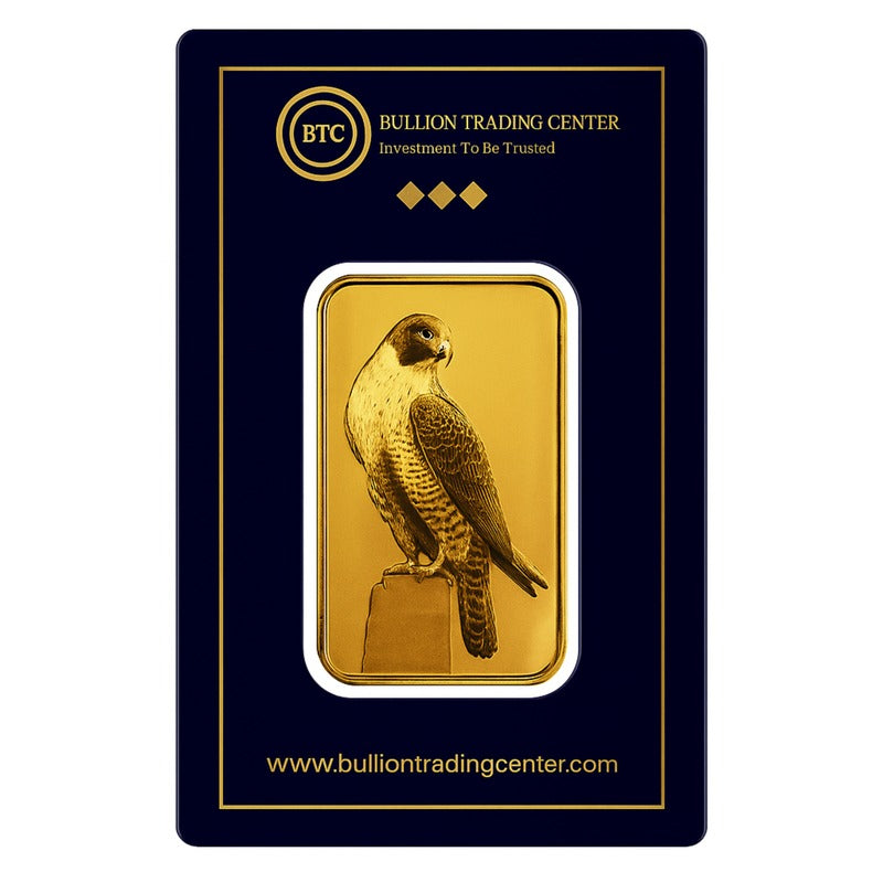 BTC 5 Grams The Falcon Gold Bar 24KT - FKJGBR24K6608