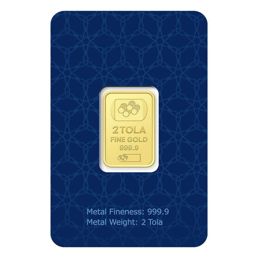 2 Tolas Gold Bar 24KT - FKJGBR24K6753