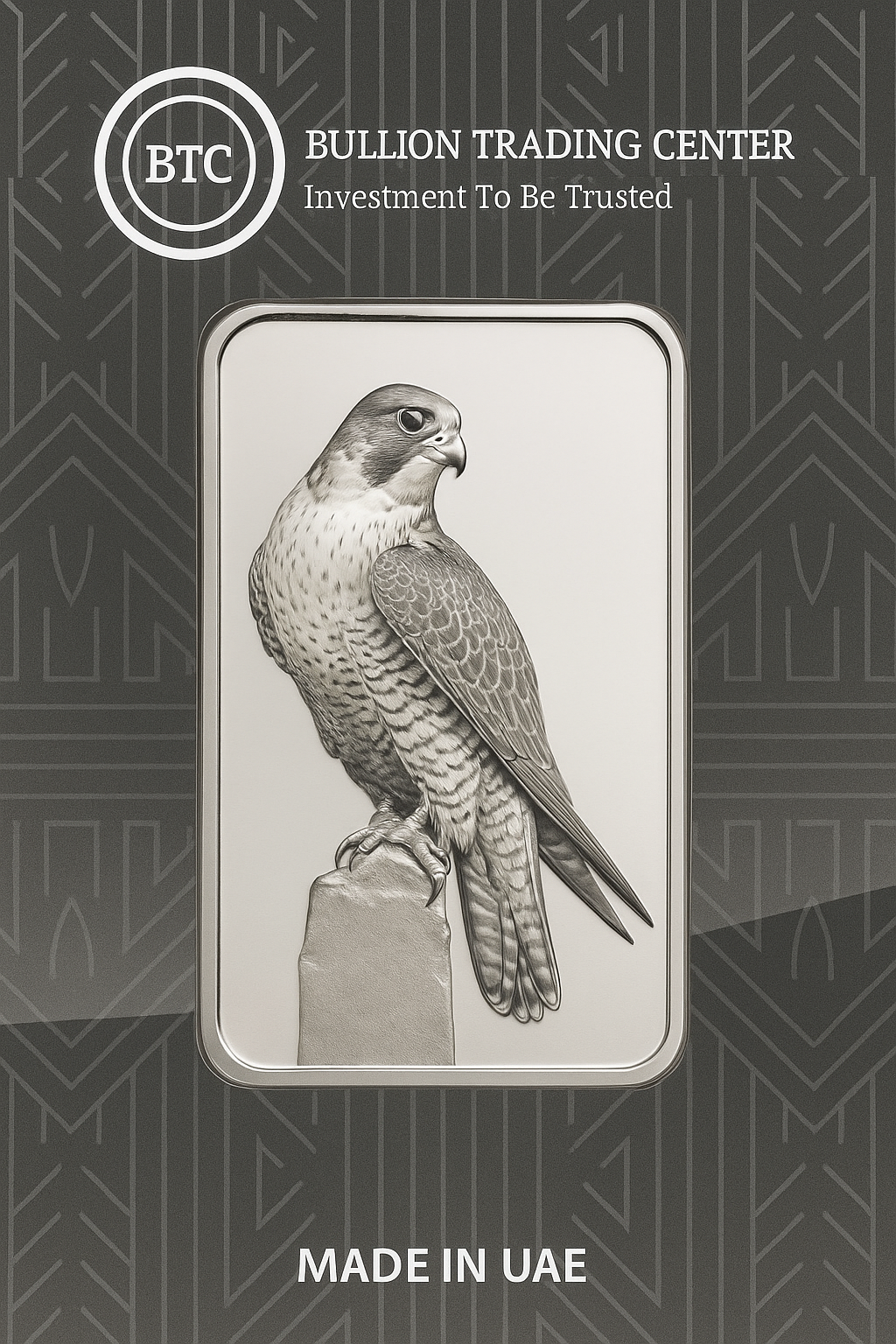 BTC 50 Grams The Falcon Silver Bar - FKJGBRSL6620