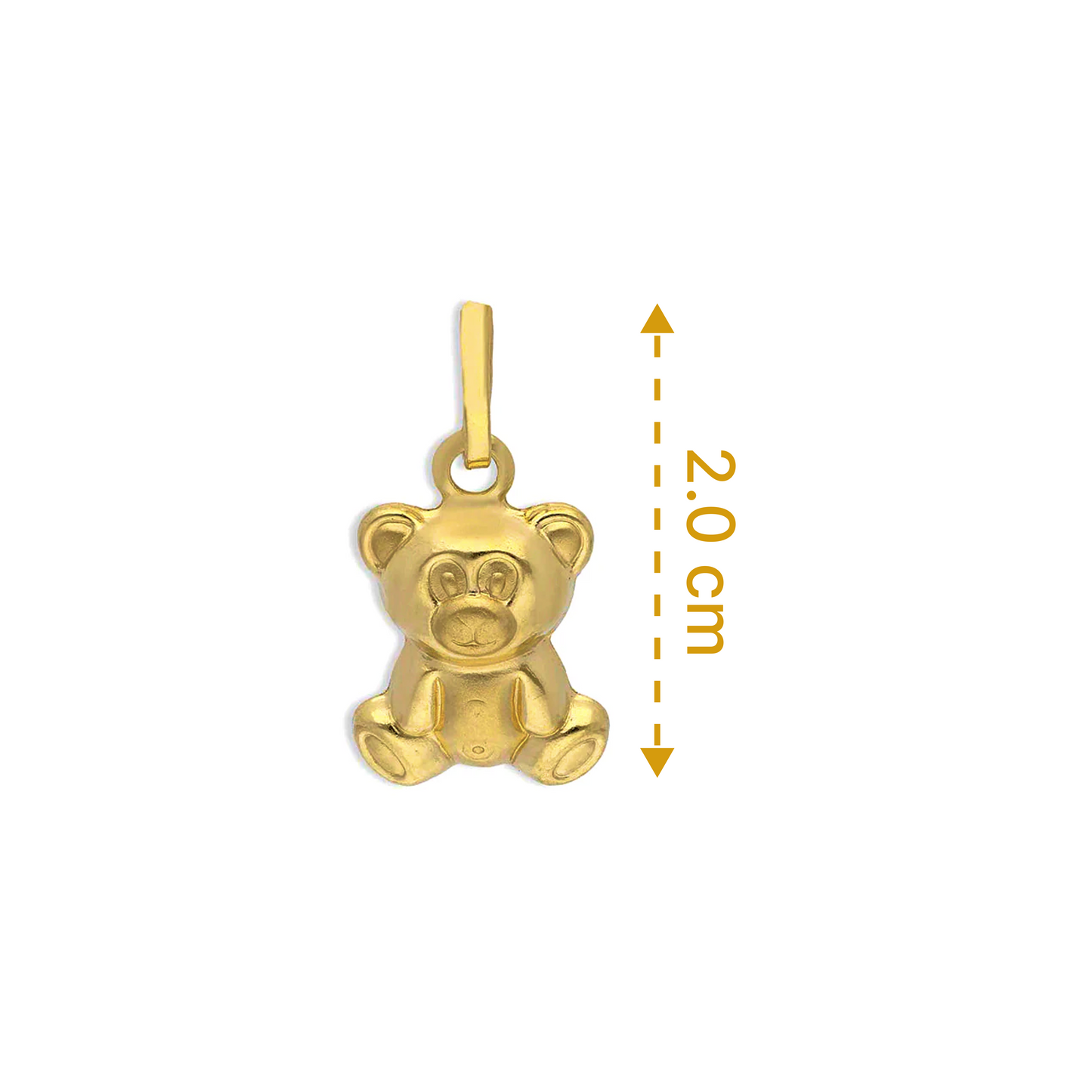 Gold Teddy Bear Pendant 18KT - FKJPND18KU1132