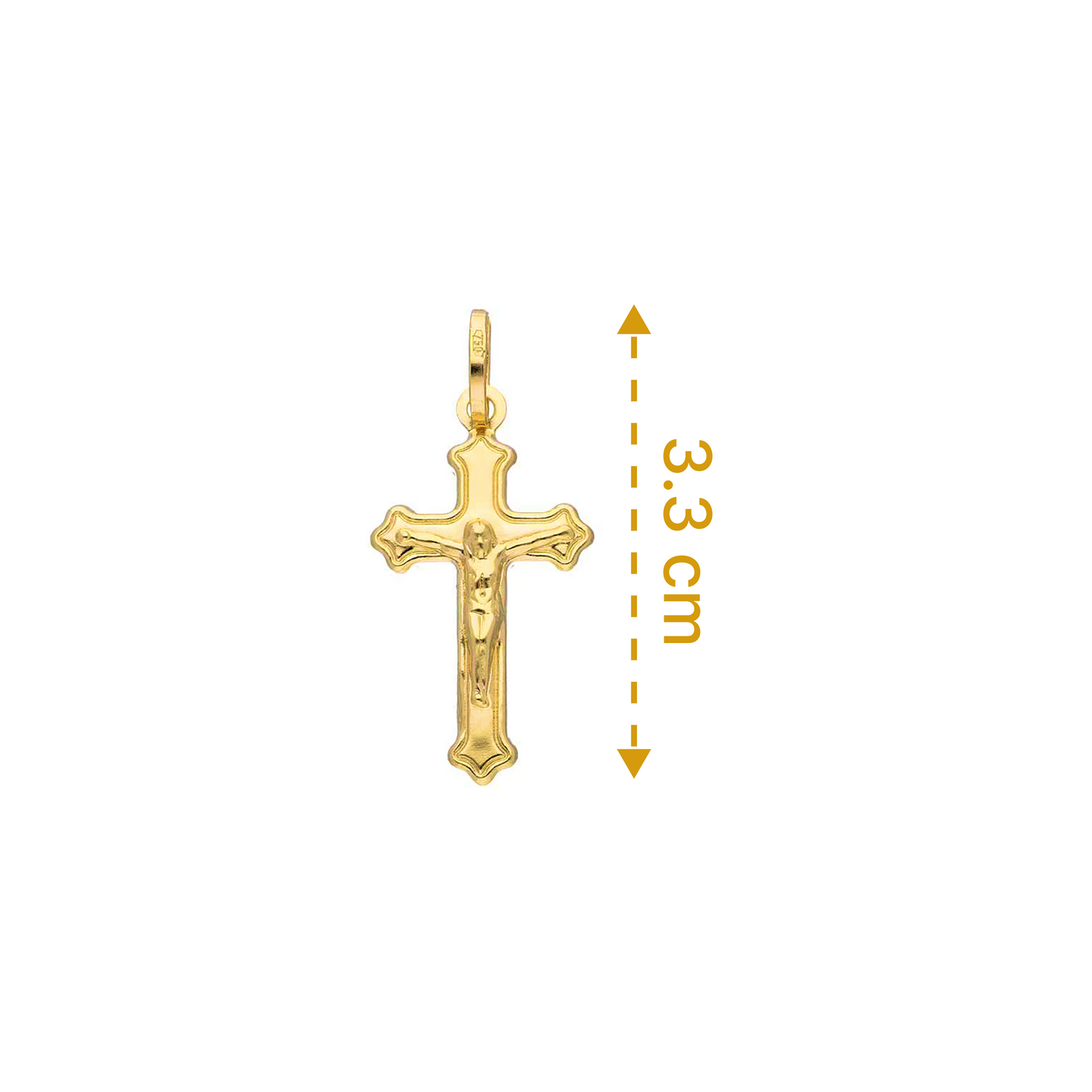 Gold Cross Pendant 18KT - FKJPND18KU1152