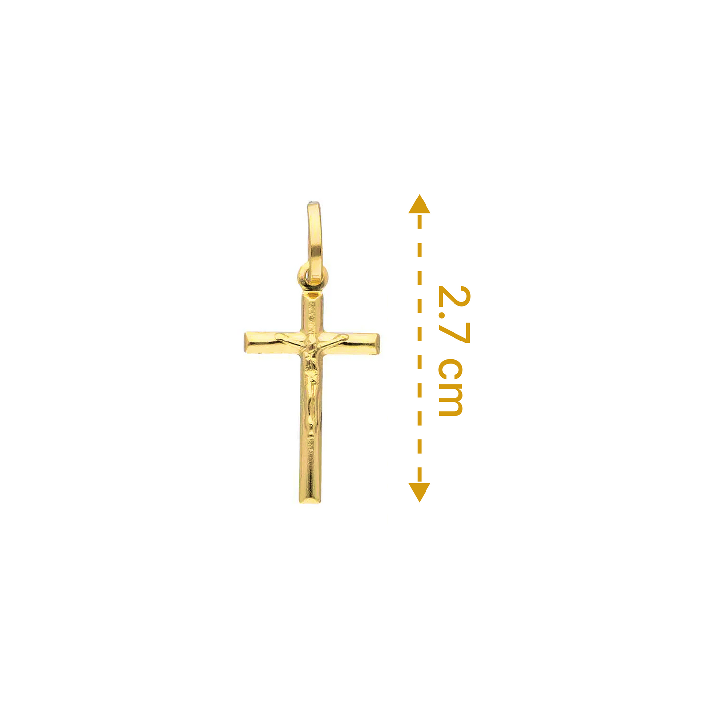 Gold Cross Pendant 18KT - FKJPND18KU1153