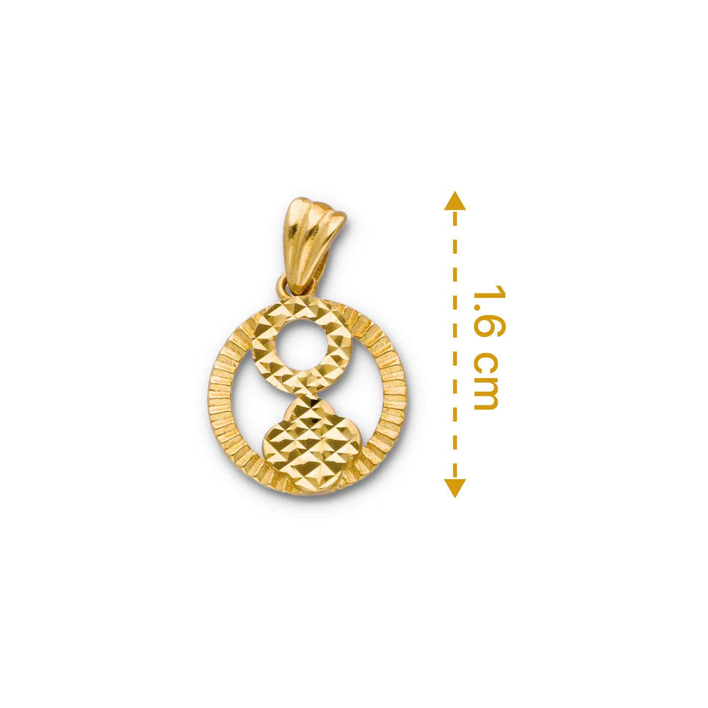 Gold Pendant 18KT - FKJPND18KU6125