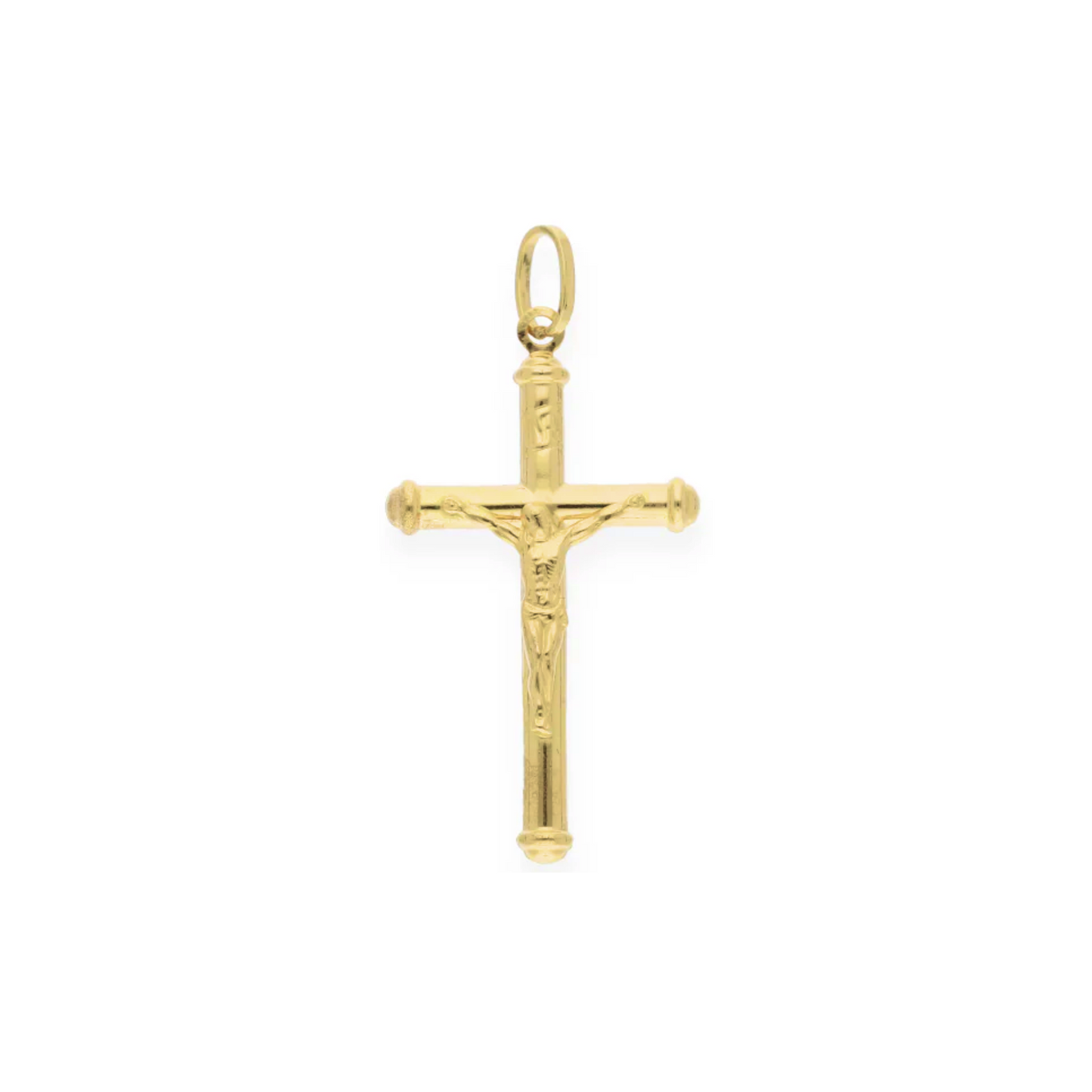 Gold Crucifix Pendant 18KT - FKJPND18KU6142