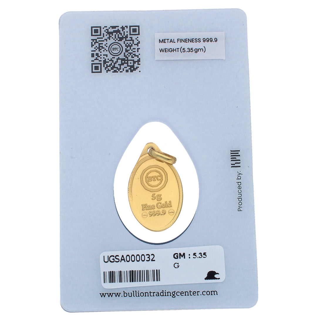 BTC Ammi 5.35 Grams Gold Pendant 24KT - FKJPND24K6606