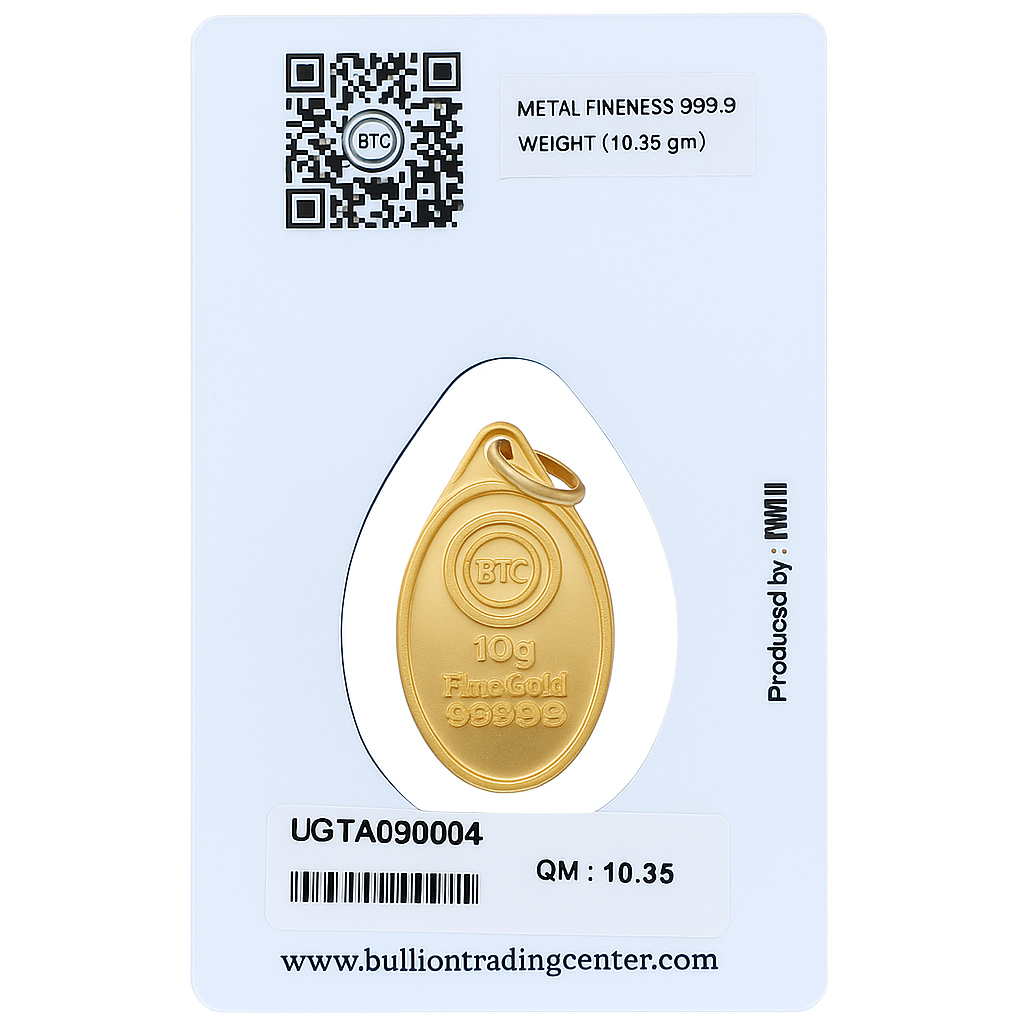BTC Ayat El Kursi 10.35 Grams Gold Pendant 24KT - FKJPND24K6640