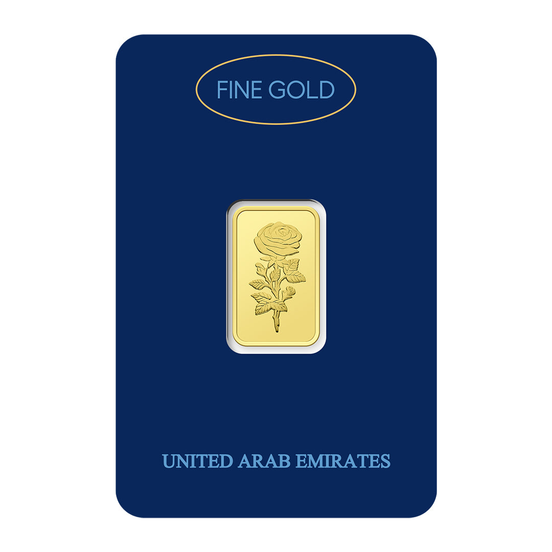 Dubai 5 Grams Pure 999.9 Fine Gold Bar - FKJGBR24K2221