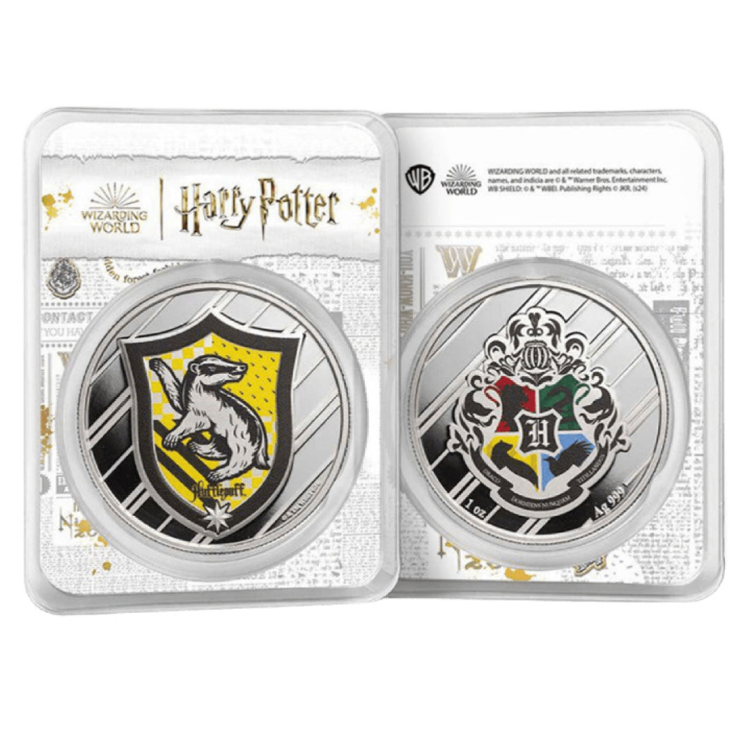 Hufflepuff Harry Potter 1 Ounce Colorized House Silver Coin - FKJCONSL6878