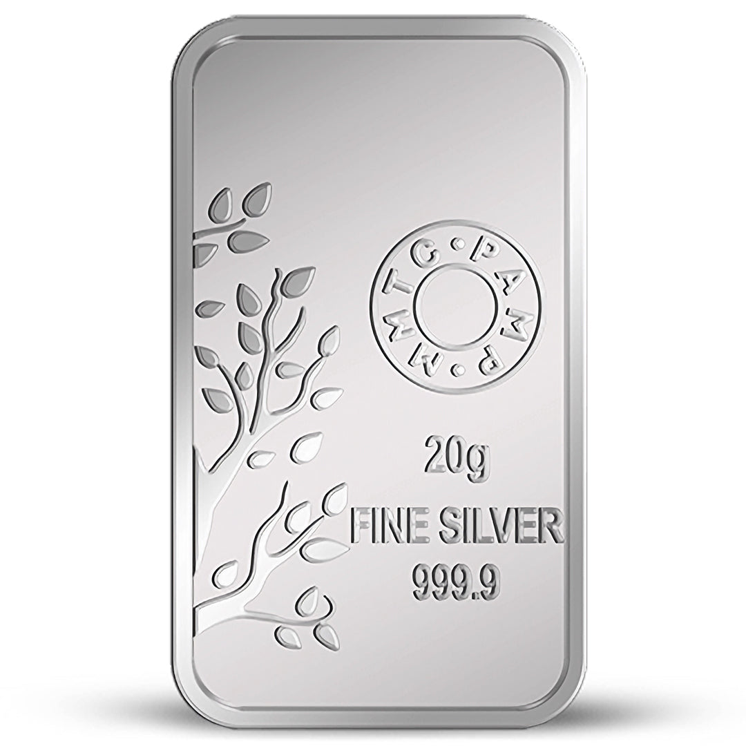 MMTC Pamp Bamboo Tree 20 Grams Silver Bar in 999.9 Silver - FKJGBRSL2215